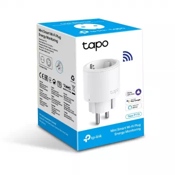 TP-Link Tapo Mini smart Wi-Fi-stikdåse, energiovervågning, indendørs, hvid, status, trådløs, Wi-Fi, 802.11b, 802.11g, Wi-Fi 4 (802.11n)