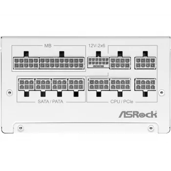 ASROCK Steel Legend SL-850G 850 W 80+ Gold hvid ATX-strømforsyning