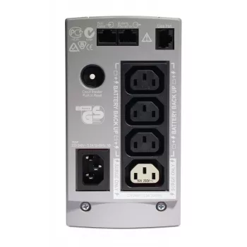 APC Back-UPS, 350VA/210W, Tower, 230V, 4x IEC C13 Outlets , User Replaceable Battery