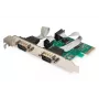 DIGITUS Serial I/O, 2-port, PCIe-udvidelseskort 2 x DB9 M slotbeslag + LP-beslag MCS9901-chipsæt