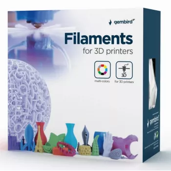 GEMBIRD PLA-PLUS filament, silver, 1.75 mm, 1 kg