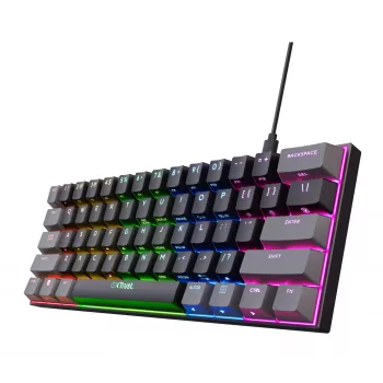 Trust GXT 867 Acira tastatur gaming USB QWERTY US-engelsk sort