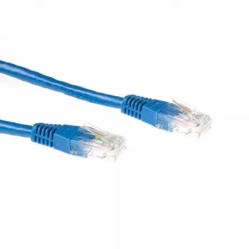 ACT blå 1,5 meter U/UTP CAT6A patchkabel med RJ45-stik