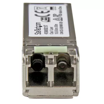 StarTech.com 10 Gigabit fiberoptik SFP+-transceivermodul – HP 455883-B21-kompatibel – MM LC med DDM – 300 m ~ HPE 455883-B21-kompatibelt SFP+-modul – 10GBASE-SR – 10GbE multimode fiberoptik-transceiver – 10GE Gigabit Ethernet SFP+ – LC 300 m – 850 nm – DDM HPE 6120XG, 6120G, Flex Fabric