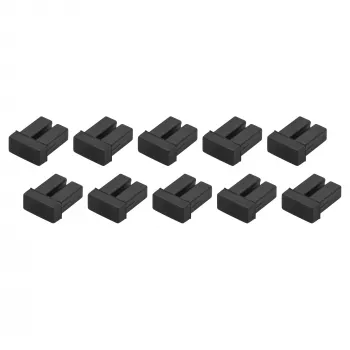 StarTech.com LC SFP støvdæksler – 10-pak, LC, gummi, sort, netværksswitch, 18 mm, 15 mm