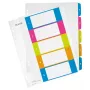 Leitz Printable PP A4+ 1-5 WOW faneblade, numerisk register, polypropylen (PP), A4 Maxi, 245 mm, 305 mm
