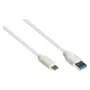 Good Connections 2831-AC010W – 1 m – USB A – USB C – USB 3.2 Gen 2 (3.1 Gen 2) – 10000 Mbit/s – hvid