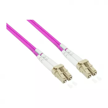Patchkabel fiber duplex OM4 panserkabel (multimode, 50/125) LC/LC, LSZH, stålarmering og gnavesikring (LW-P810LC4)