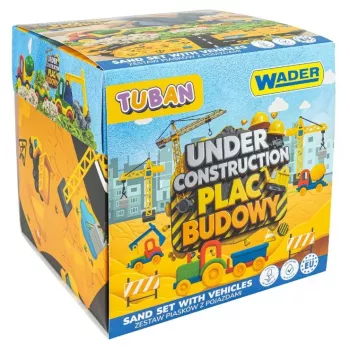 Tuban TU3865 art/craft toy — dynamic sand (Fluffy) construction play set, made in Poland
