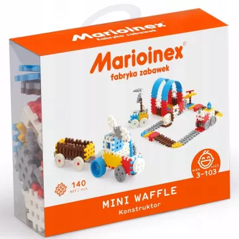 Byggeklodser Marioinex Mini Waffle sæt 3 — 140 dele, små sammenkoblingsbare byggeklodser