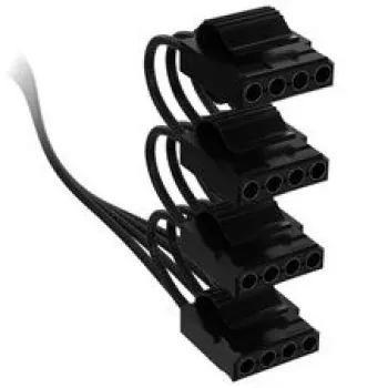 Corsair Premium-Sleeved 4x 4-Pin-Molex-kabel, til Type-5-strømforsyning – sort