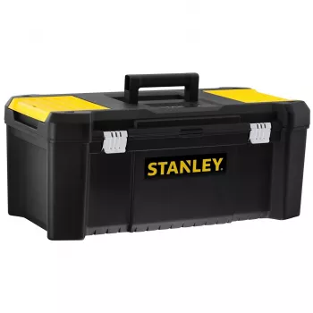 Stanley Essential 26 inch plastværktøjskasse STST82976-1, 33 l, sort/gul