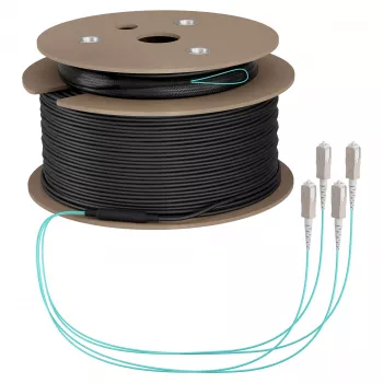 EFB trunkkabel U-DQ(ZN)BH OM3 4G (1x4) SC-SC 70 m Dca LSZH