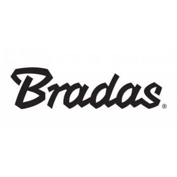 Bradas fiberglas rullemålebånd med håndsving, 30 m, orange/grå, PVC-bånd, 1 stk. (DIY-MH11-03013F)