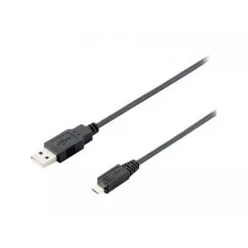 Equip USB 2.0 Type-A til Micro-B-kabel, 1.0m, sort, 1 m, USB A, Micro-USB B, USB 2.0, han/han, sort