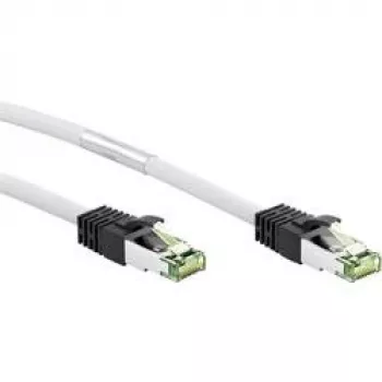 Goobay 55129 CAT-8.1-patchkabel, S/FTP (PiMF), LSZH halogenfri, kobber AWG 24, 10 m, hvid