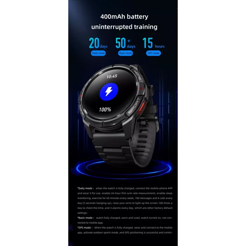 Mibro GS Active smartwatch (sort)