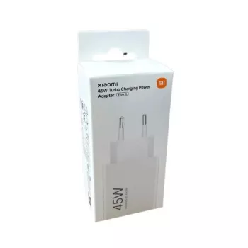 Xiaomi BHR07SLEU 45-W-turboopladningsstrømforsyning, USB-A, HyperCharge, EU-stik, hvid