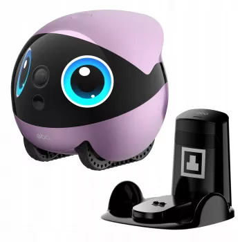 EnaBot Ebo Air 2 Plus Home Mobile Monitoring Robot med AI-kamera lilla