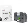 Print TBTB-TZE631 Label Tape Cassette, 12mm x 8m, sort på gul, 2-pak