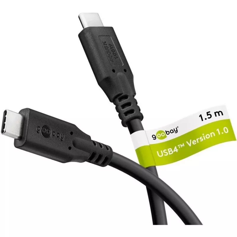 Goobay 74192 USB-kabel sort