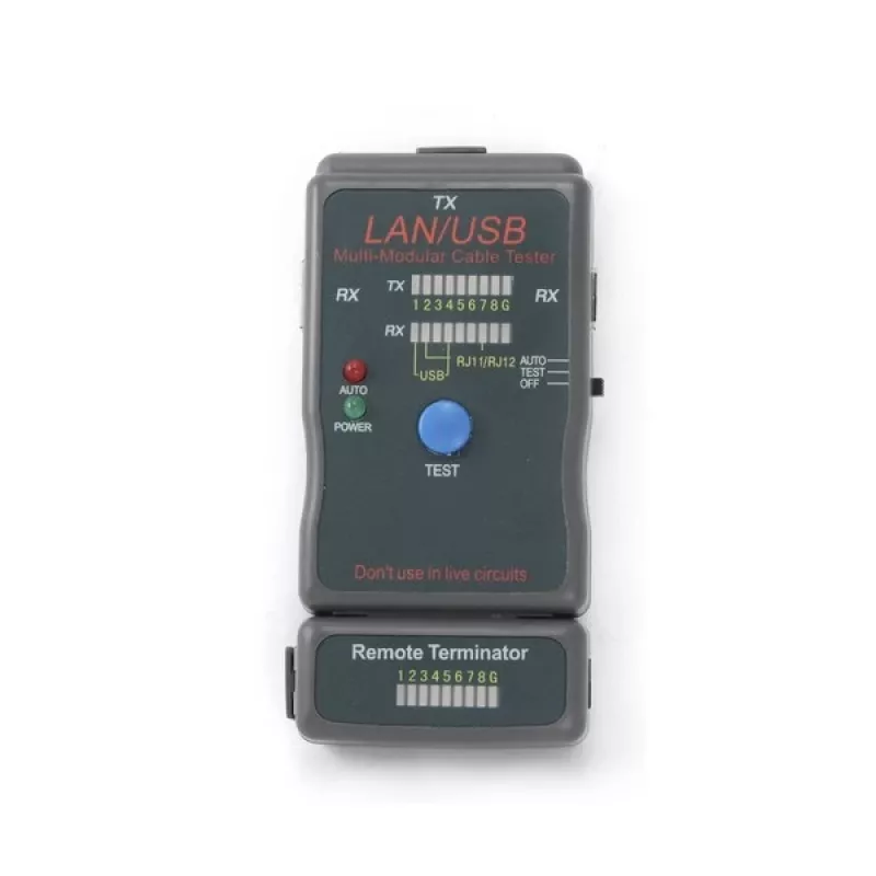 Cablexpert NCT-2 netværkskabeltester sort