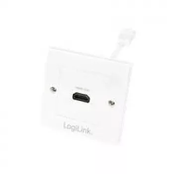 LogiLink AH0014 HDMI-stikdåse, indbygget, 1 port, hvid