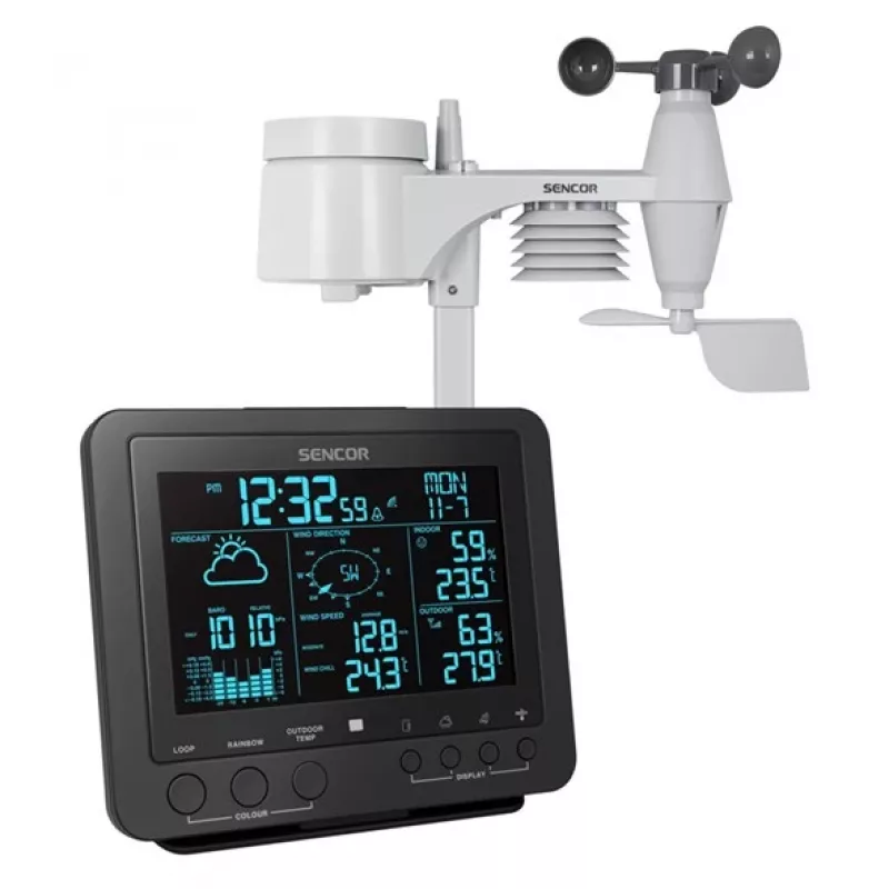Digital vejrstation Sencor SWS 9700 sort