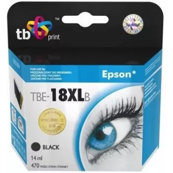 Blækpatron TB Kompat. m. Epson T1811 sort 100% Ny