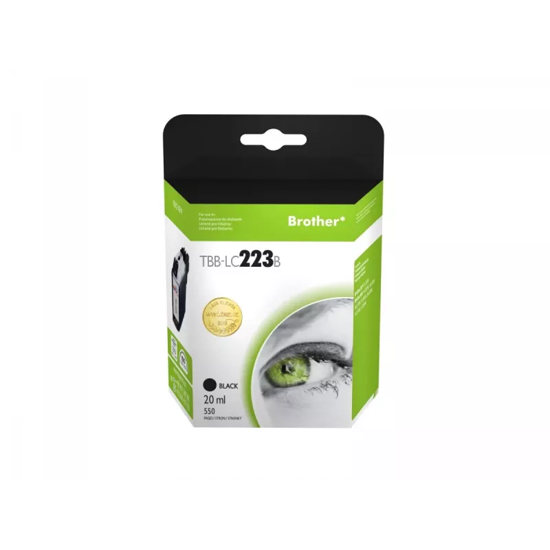 Blæk til Brother LC223 sort TBB-LC223B