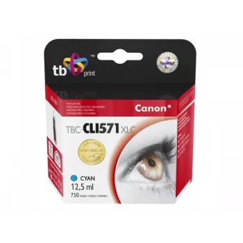Blæk til Canon CLI-571XL TBC-CLI571XLC CY 100% ny