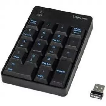 LogiLink ID0120 trådløst numerisk tastatur med 18 taster