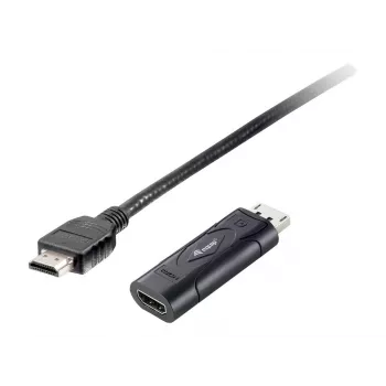 Equip DisplayPort til HDMI-adapter, 0,2 m, DisplayPort, HDMI, stik, hun, 1920 x 1080 pixel