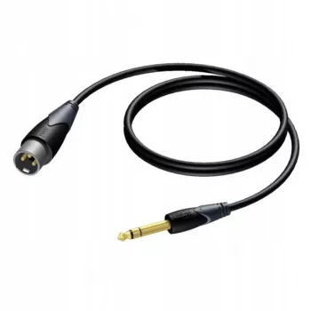 Lydkabel Procab XLR-stik til 6,3 mm (1/4 inch) jackstik, stereo, 3 m