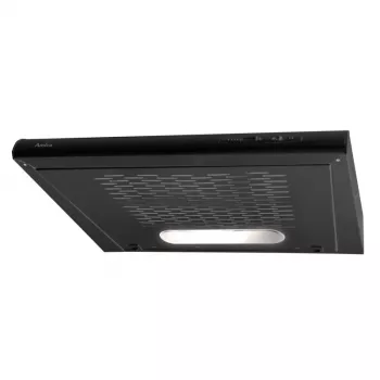 Indbygnings-emhætte AMICA OSC6212B, 600 mm, maks. udsugningseffekt 163 m³/h, aluminiumsfedtfilter, LED, 3 trin