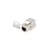 Keystone-modul Lanberg KSF7-2000 flad rustfrit stål