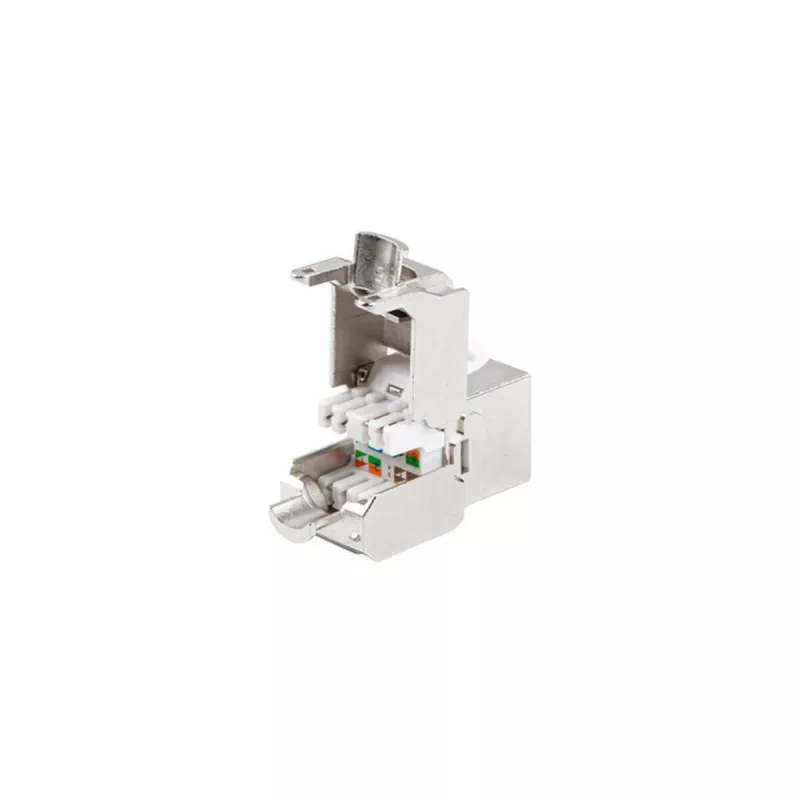 Keystone-modul Lanberg KSF7-2000 flad rustfrit stål