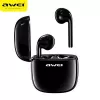 Øretelefoner Awei T28 TWS+dockingstation sort