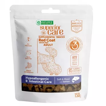 Bløde hundetræningsgodbidder Nature’s Protection laks 150 g — hypoallergen med lakssmag, protein 21 %, fugtighed 20 %
