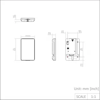 Hikvision DS-PK501LTM-HWE kablet (Bus) LCD-betjeningspanel til AX Hybrid PRO