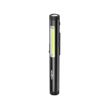 ANSMANN 4-i-1 LED UV-laser genopladelig lommelygte 3W+2W