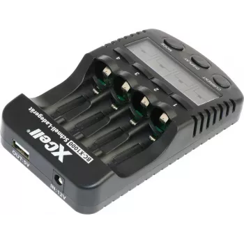 XCell BC-X1000 hurtigoplader 1-4x AAA AA LCD-display - batterioplader - nikkel-metalhydrid (NiMH)