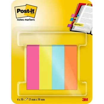 3M Post-it Page Marker 670-4-POP assorteret 4x50 ark/pak