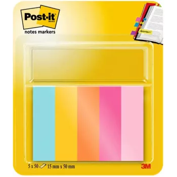 3M Page Marker 670-5-BEA assorteret 5x100 ark/pak