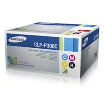 Samsung CLP-P300C/ELS Tonerpatron Multi-Pack sort, Cyan, Magenta, gul