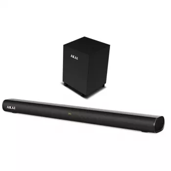 AKAI soundbar ASB-20CSW 2.1 80W trådløs subwoofer Bluetooth 5.0 HDMI ARC
