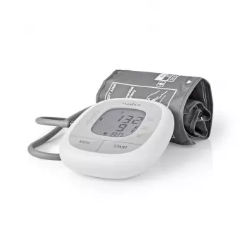 Nedis HCBL400WT Blodtryksmåler, Overarm, LCD-display, 22-42 cm manchet, hvid