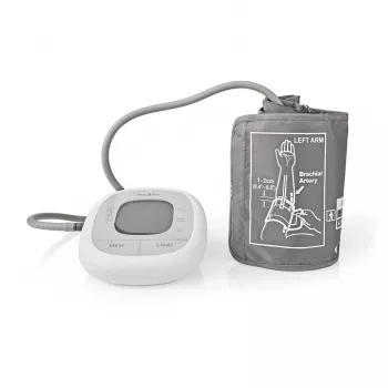 Nedis HCBL400WT Blodtryksmåler, Overarm, LCD-display, 22-42 cm manchet, hvid