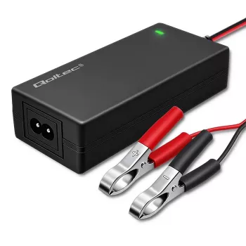 Qoltec automatisk batterilader AGM GEL STD 12V 4A 48W LED kabel 1,8m