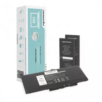 MITSU batteri MYJ96 til Dell Latitude 7390 7490 - 7200 mAh (53 Wh)